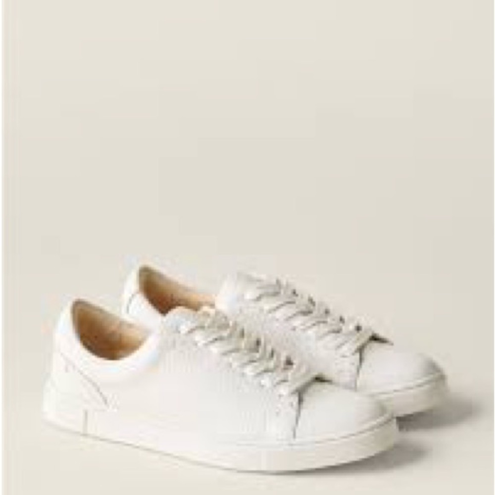 Frye Ivy Low White Leather Sneaker
